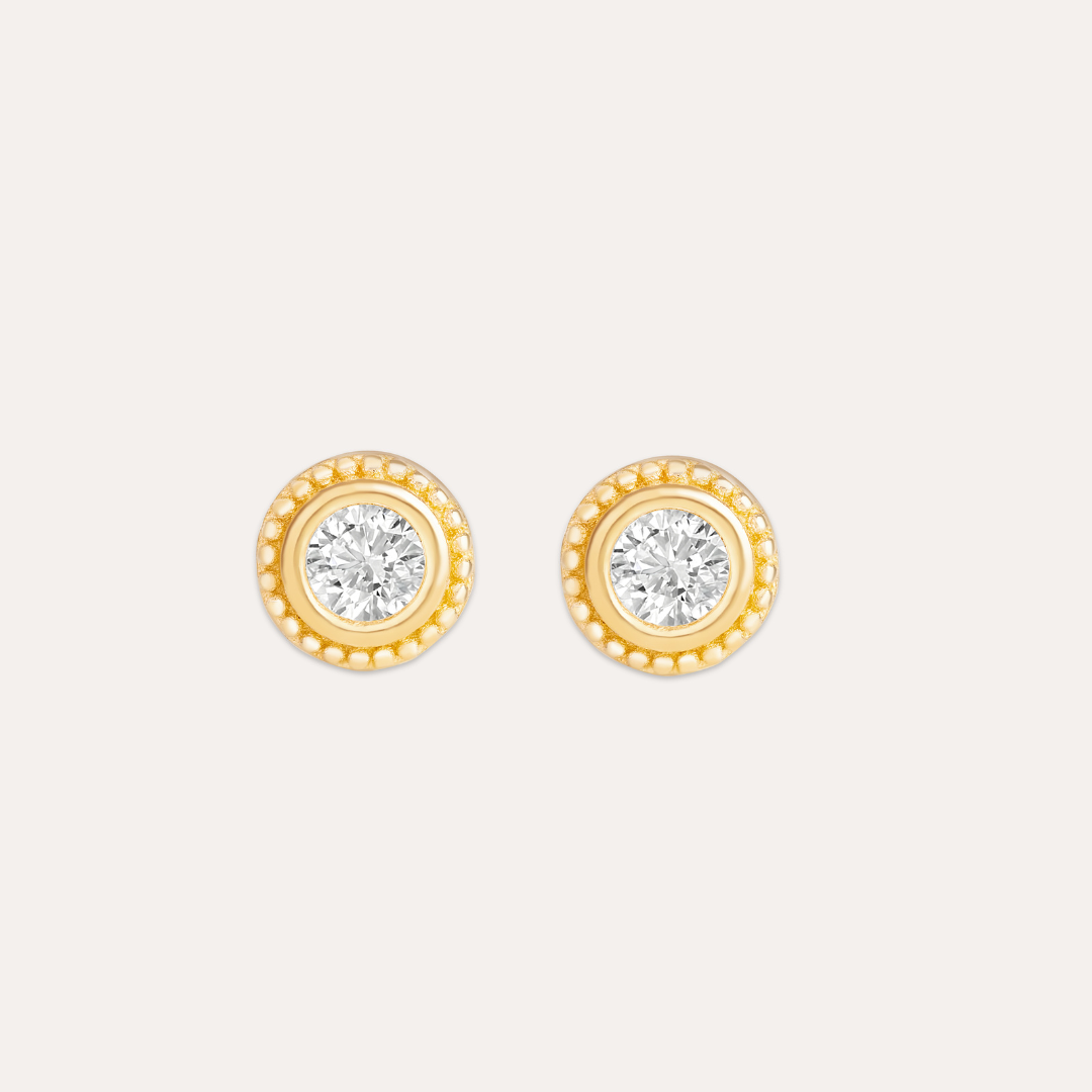 Round Radiance Ohrringe I 585 Gold