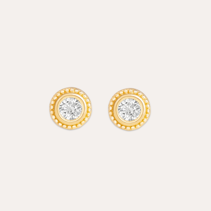 Round Radiance Ohrringe I 585 Gold