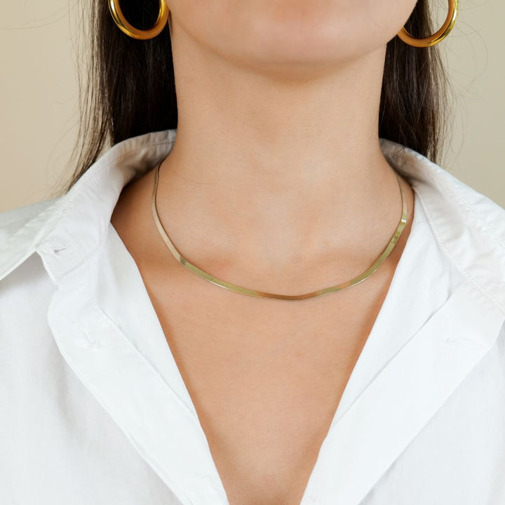 Schlangenkette I 585 Gold