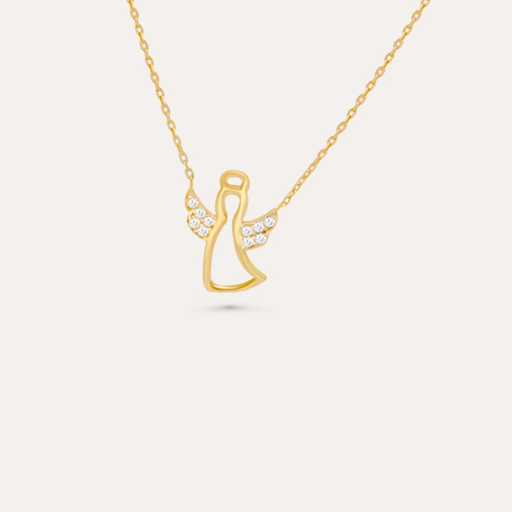 Schutzengel Glanz | 585 Goldkette