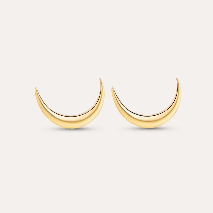 Sichel Ohrstecker I 585 Gold