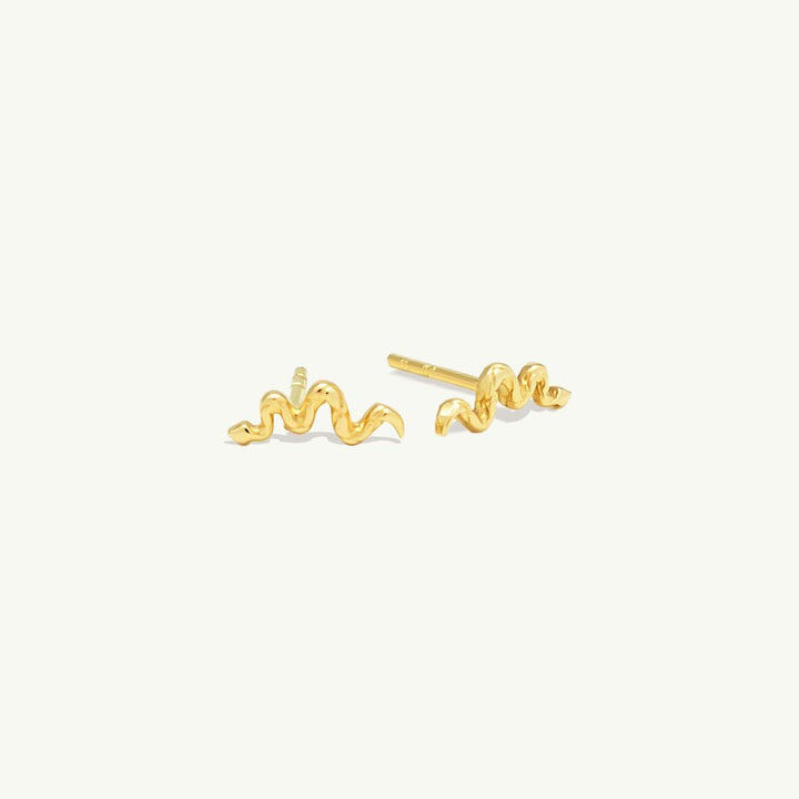 Snake Mini Ohrstecker I 585 Gold
