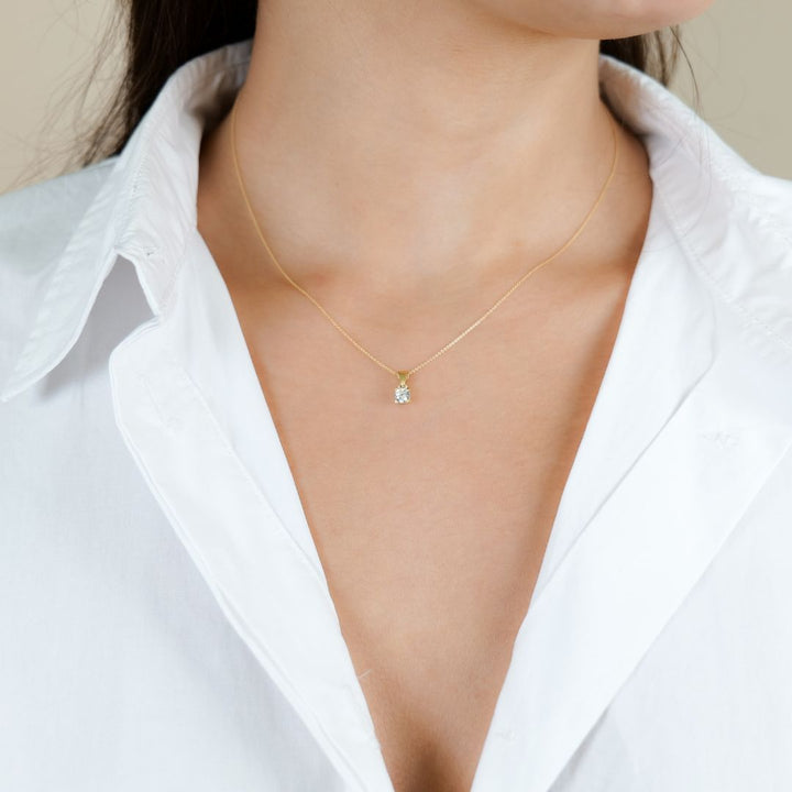 Solitär Kette | 585 Gold