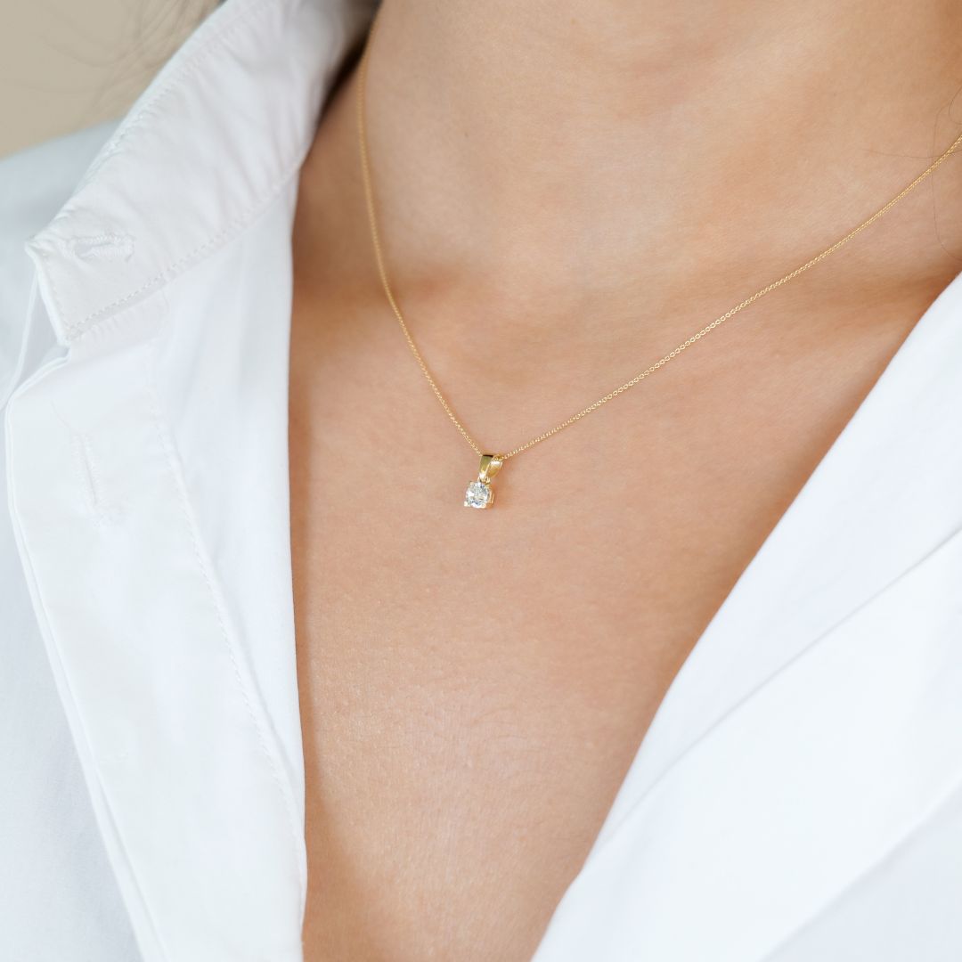 Solitär Kette | 585 Gold