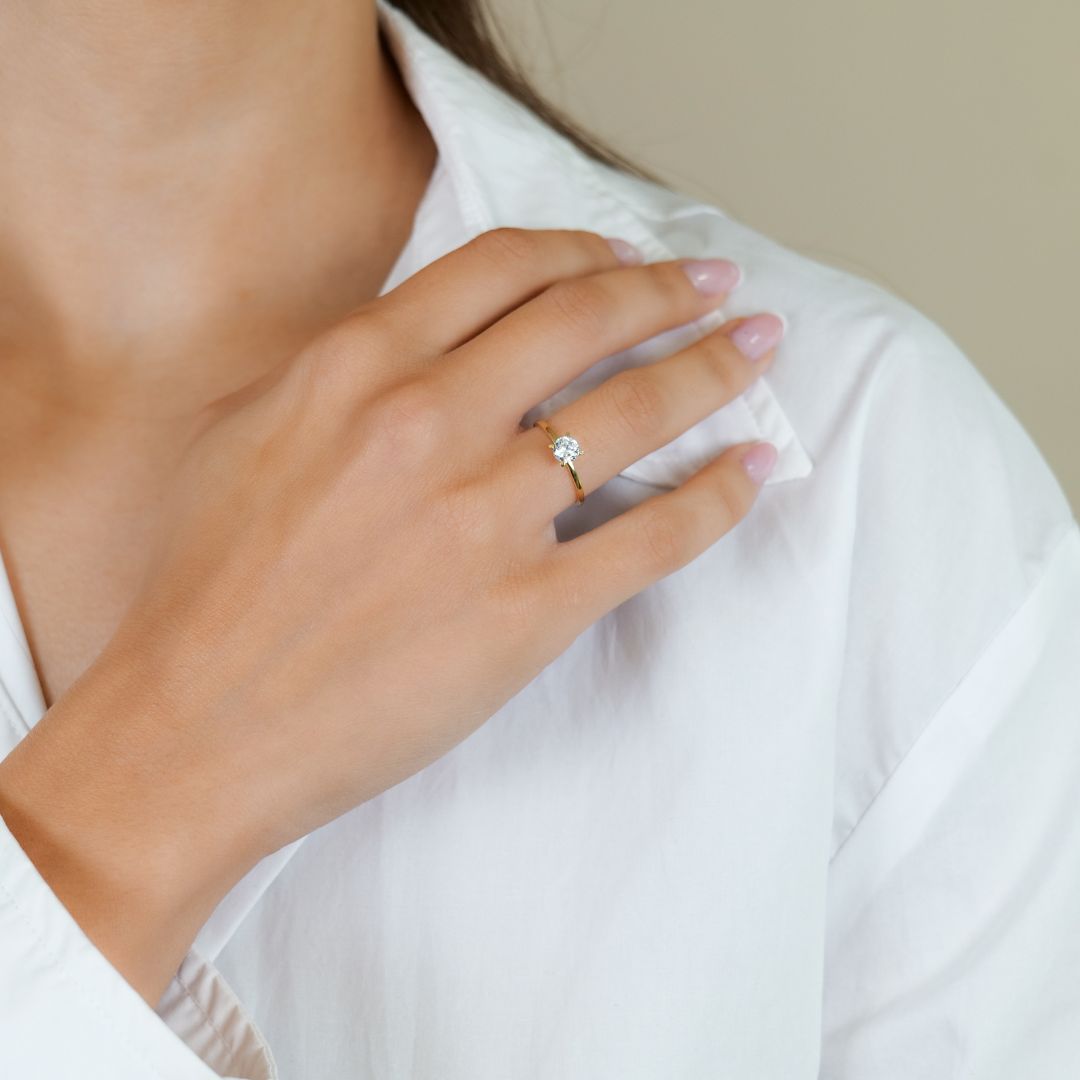 Solitär Ring I 585 Gold