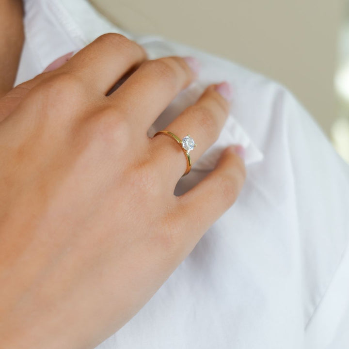 Solitär Ring I 585 Gold