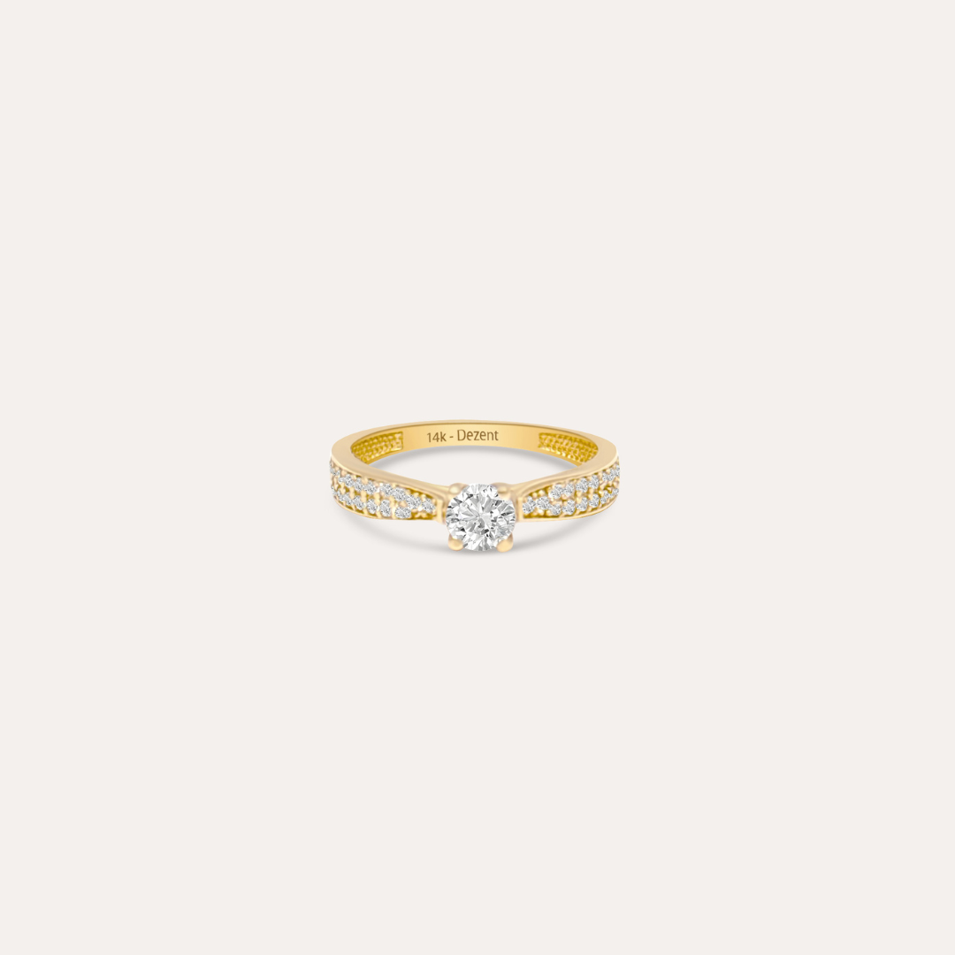 Solitaire Glow | 585 Gold Ring