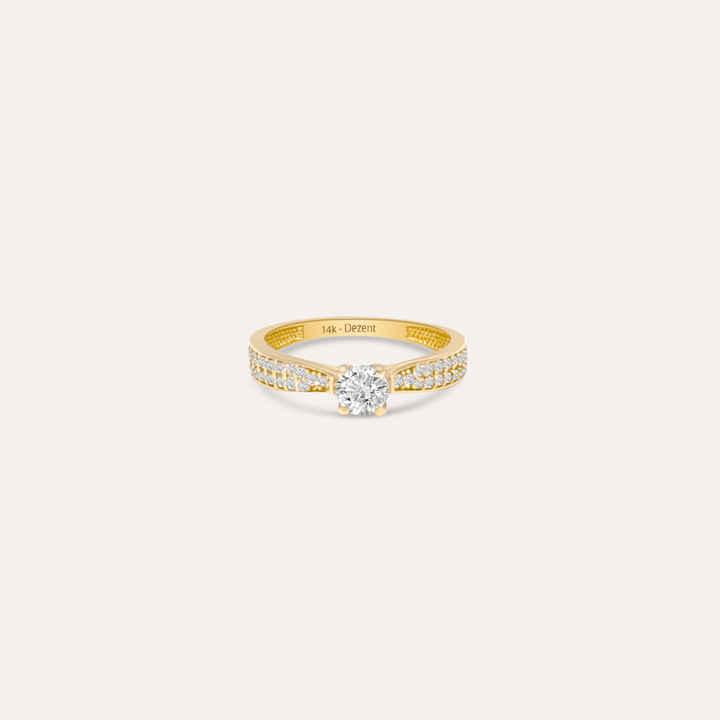 Solitaire Glow | 585 Gold Ring