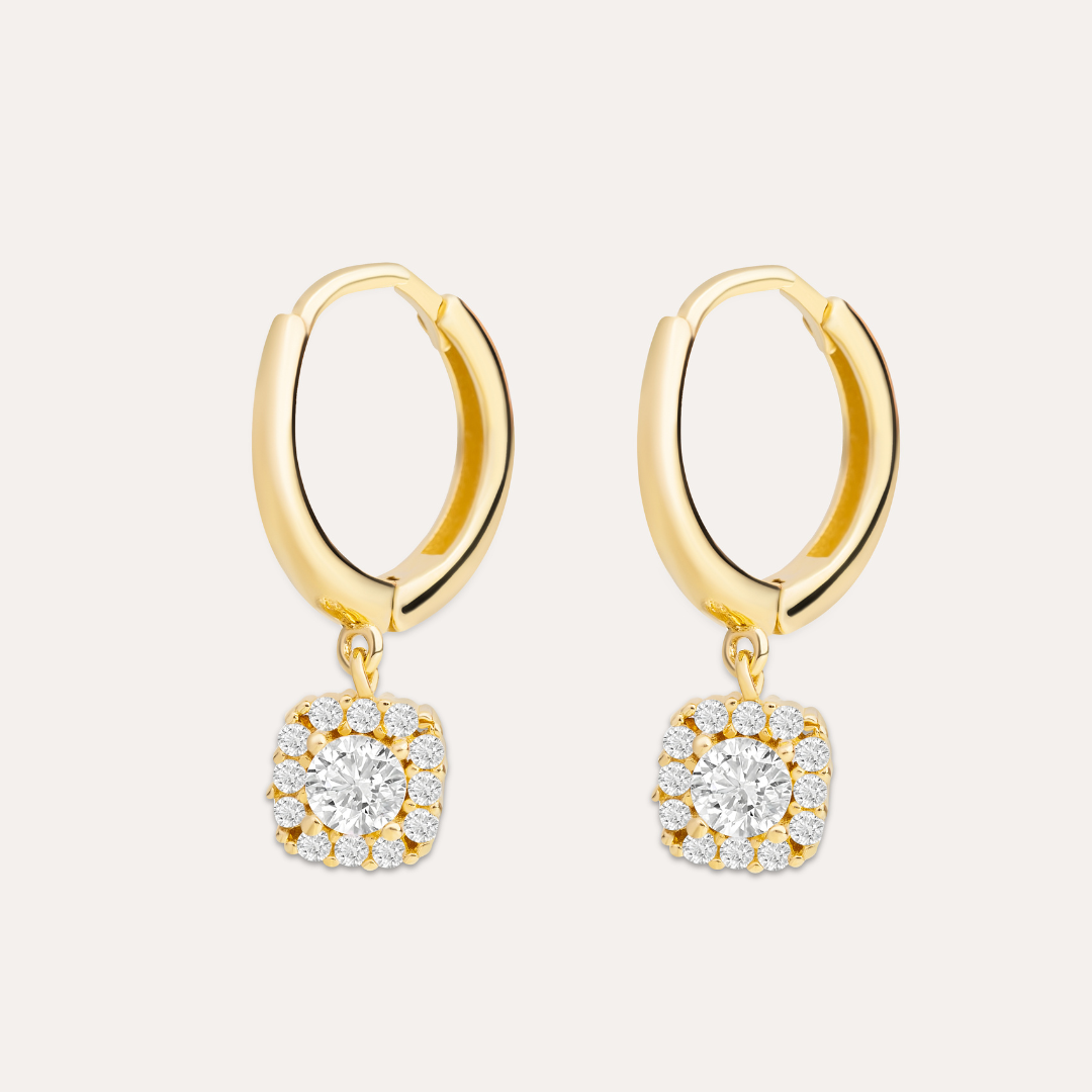 Amira Sparkling Ohrringe I 585 Gold