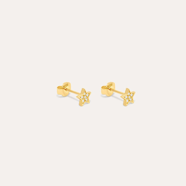 Sparkling Star | 585 Gold Ohrstecker