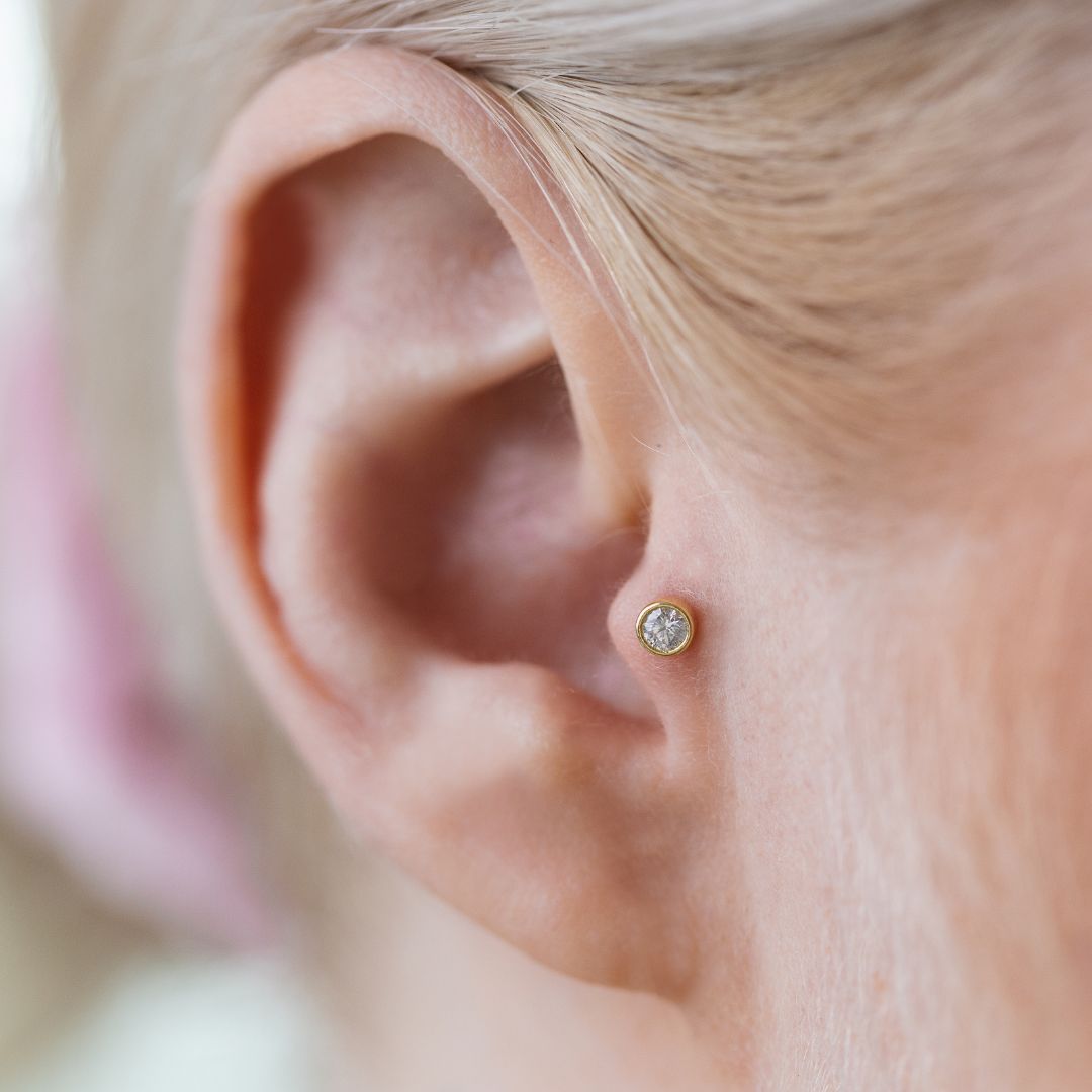 Tragus I Piercing 585 Gold I Verschiedene Modelle