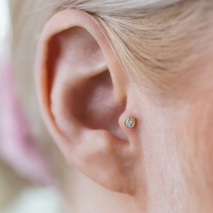 Tragus I Piercing 585 Gold I Verschiedene Modelle