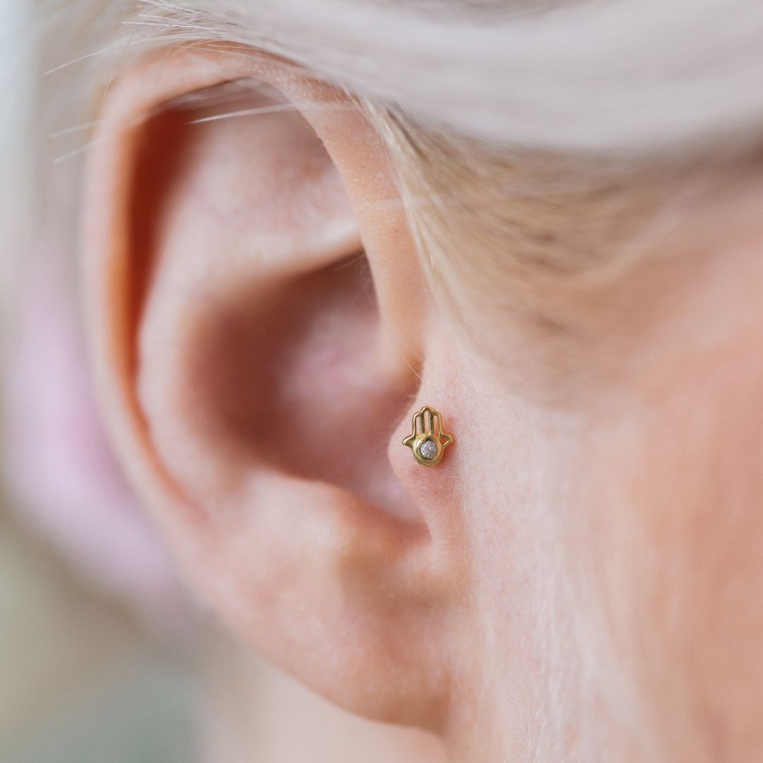 Tragus I Piercing 585 Gold I Verschiedene Modelle