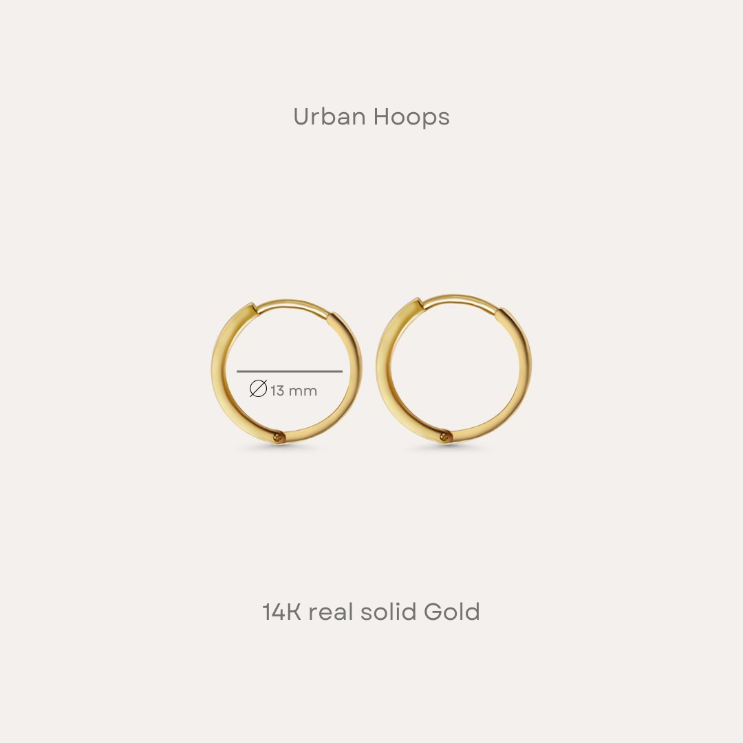 Urban Hoops | 585 Gold Ohrringe