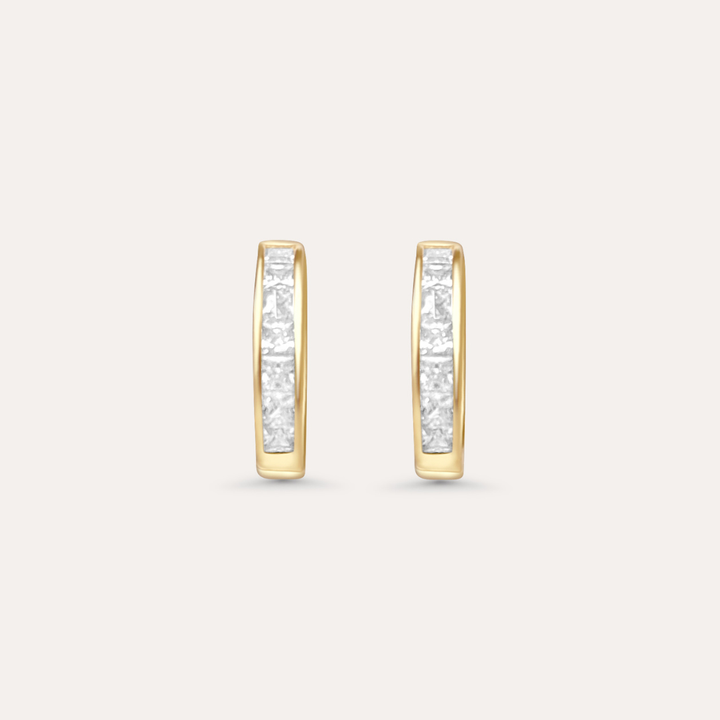 Urban Hoops Zirkonia Maxi | 585 Gold Ohrringe