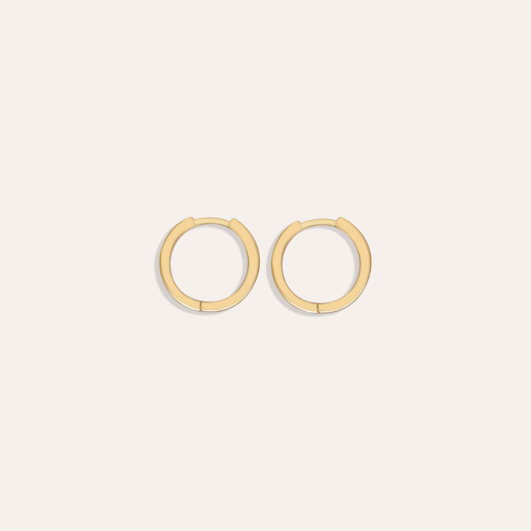 Urban Hoops Zirkonia Maxi | 585 Gold Ohrringe