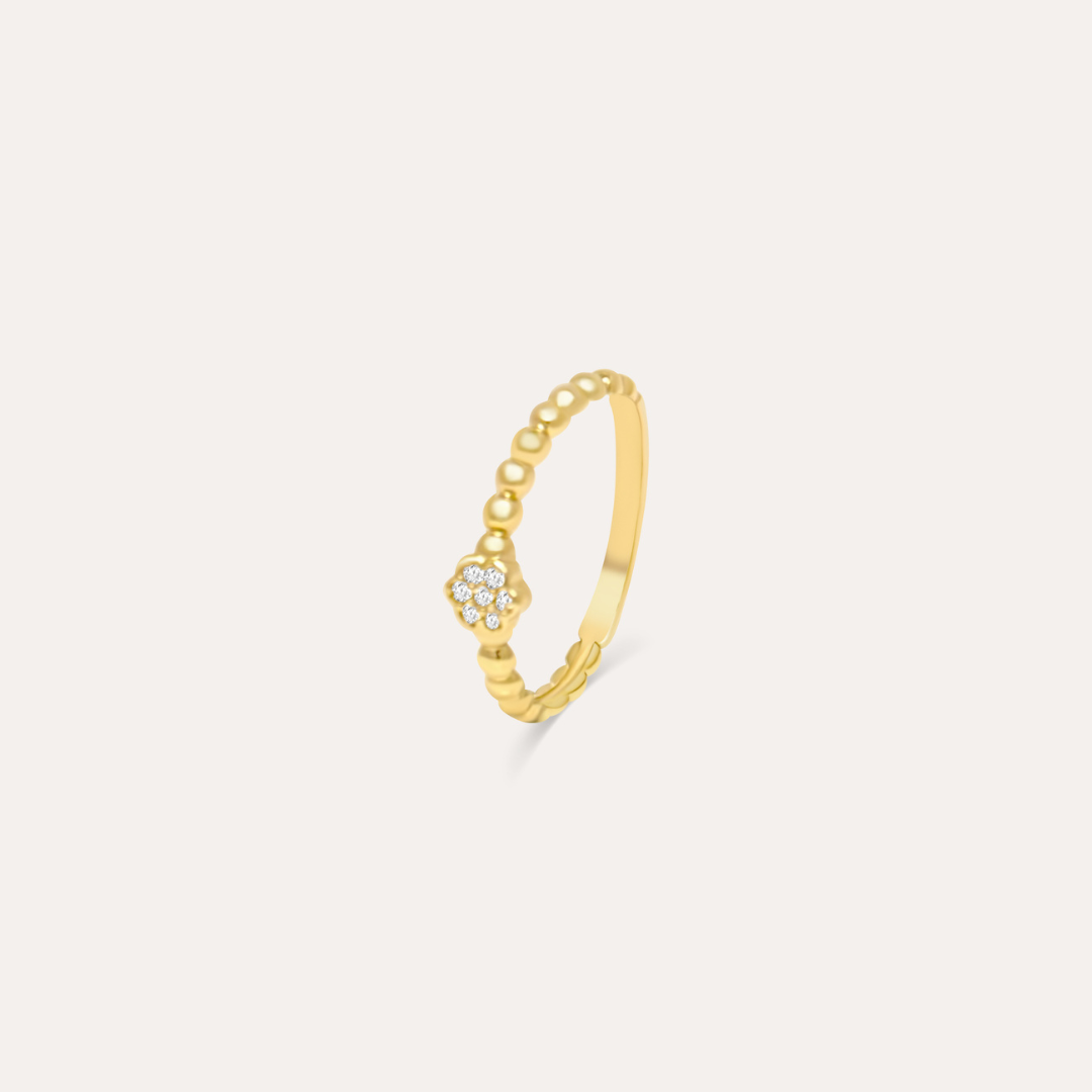 Zirconia Bloom | 585 Gold Ring