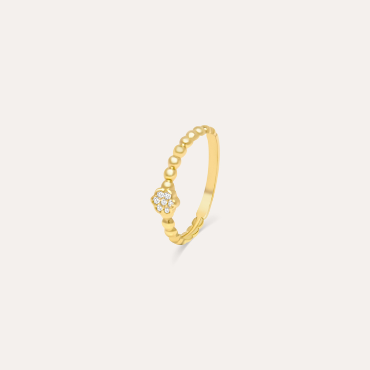 Zirconia Bloom | 585 Gold Ring